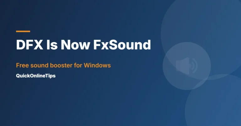 DFX audio enhancer now FxSound