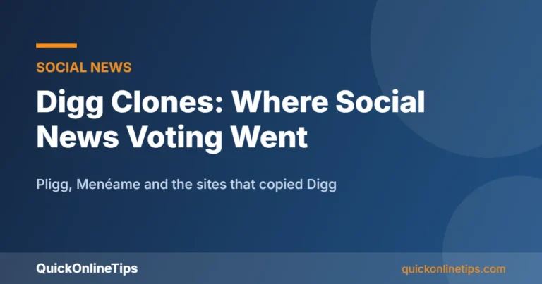 Digg clones and social news voting sites