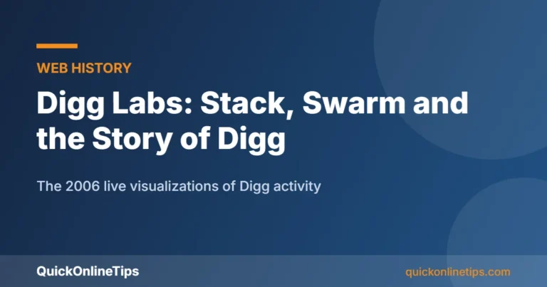 Digg Labs Stack and Swarm visualizations card