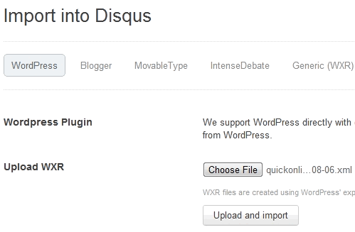 discuss import comments