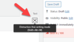 distraction free writing wordpress