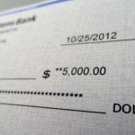 US dollar cheque