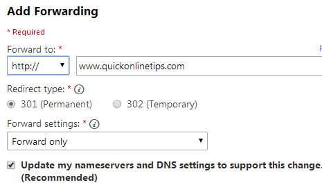 domain forwarding
