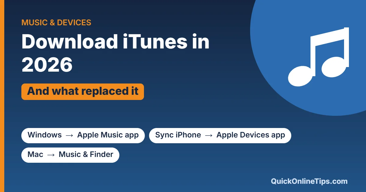 Download iTunes in 2026 and the apps that replaced it