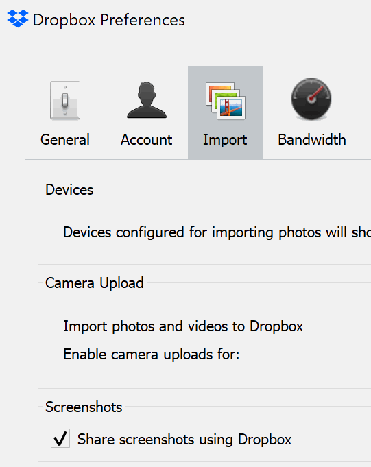 dropbox screenshots