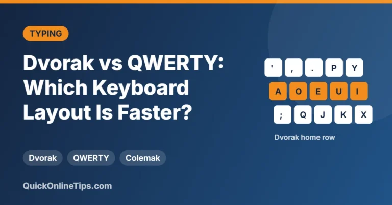 Dvorak vs QWERTY keyboard layout