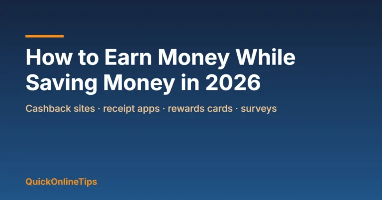 How to earn money while saving money