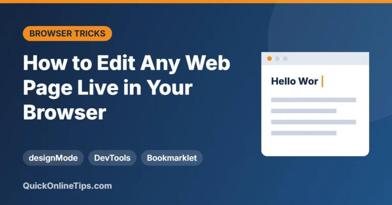 edit any web page in your browser