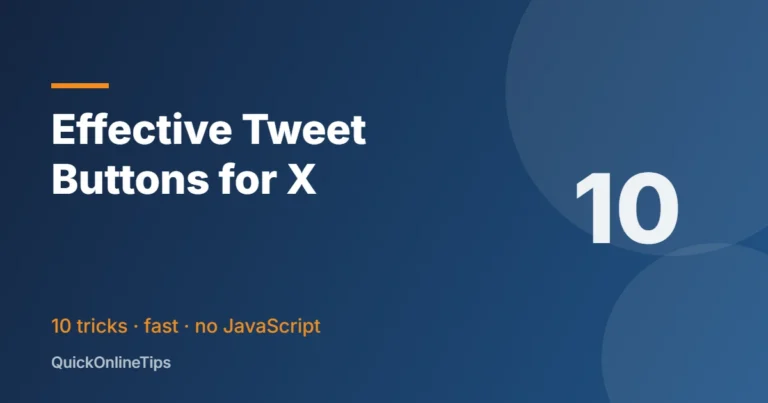 Effective tweet buttons for sharing on X