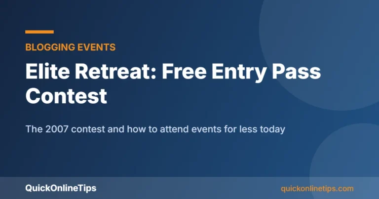Elite Retreat free entry pass guide card