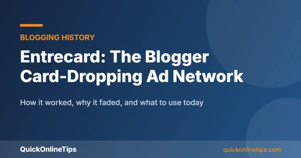 Entrecard blog advertising network explained