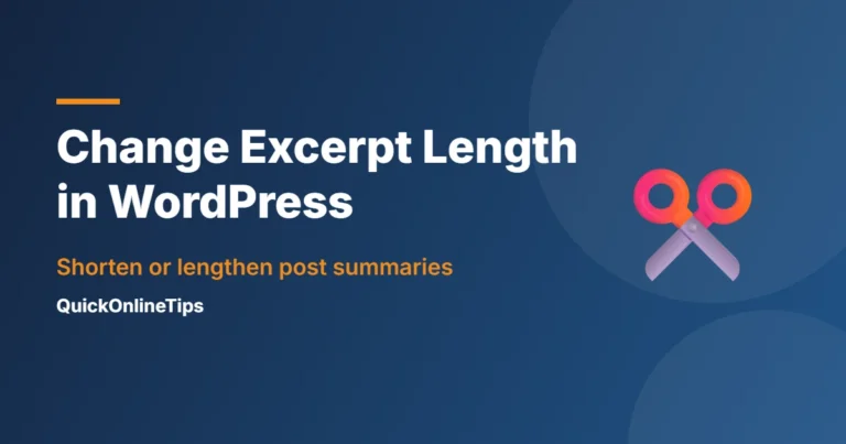 Change excerpt length in WordPress