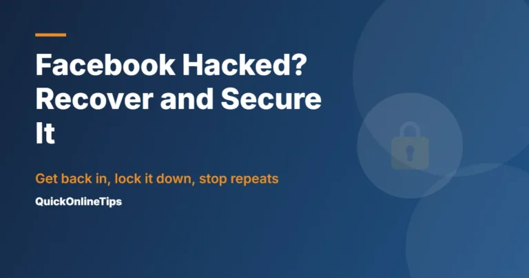 Facebook hacked: recover and secure your account