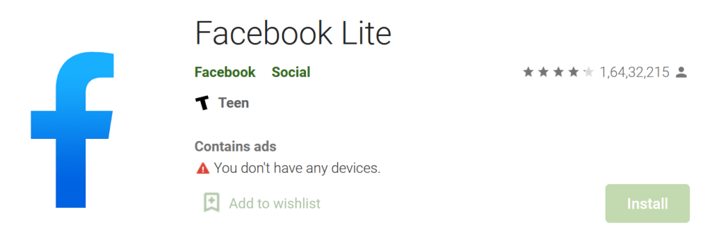 Download Facebook Lite: Faster Facebook on Slow Mobile Internet