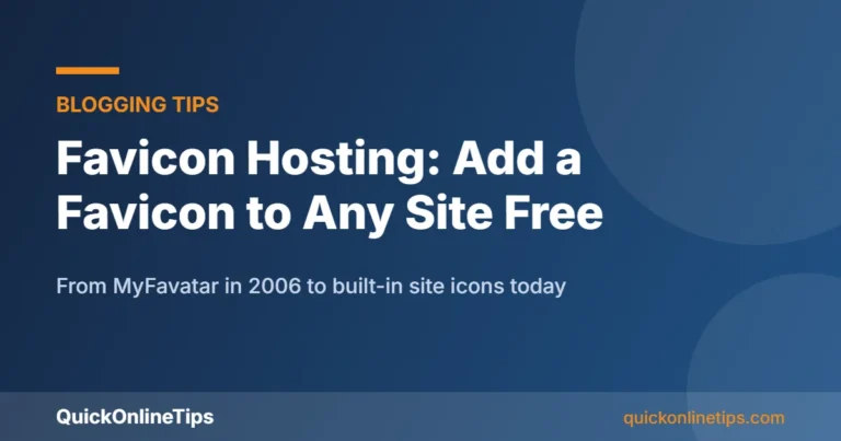 Favicon hosting and how to add a favicon to your site
