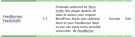 Feedburner Feedsmith Plugin