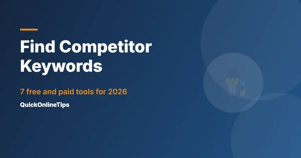 Find competitor keywords