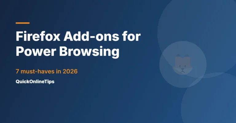 Firefox add-ons for power browsing