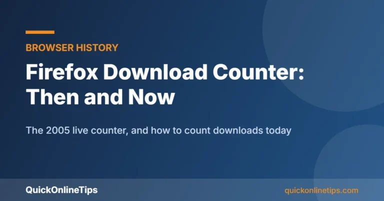 Firefox download counter then and now