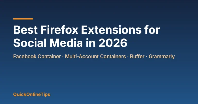 Best Firefox extensions for social media