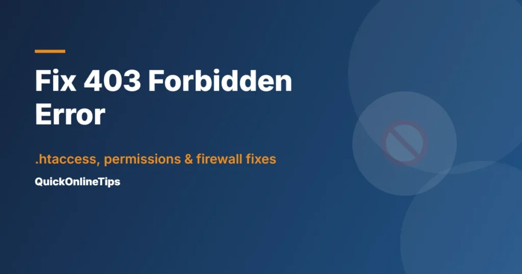 Fix 403 forbidden error