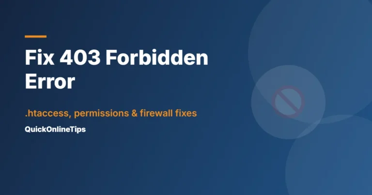 Fix 403 forbidden error