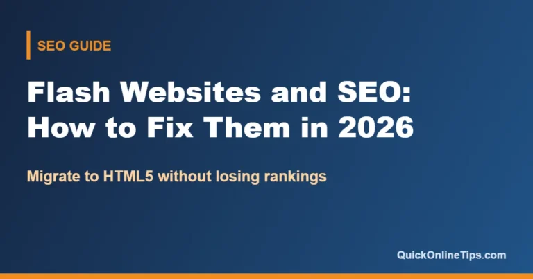 Flash websites and SEO migration to HTML5