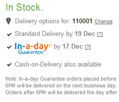 flipkart day delivery