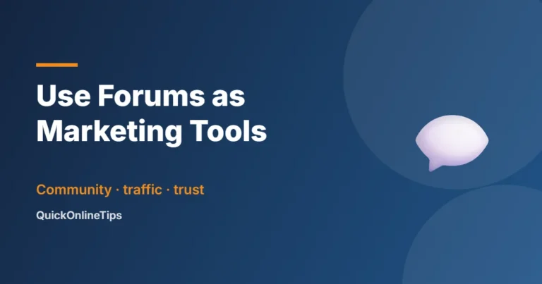 Forums as social media marketing tools