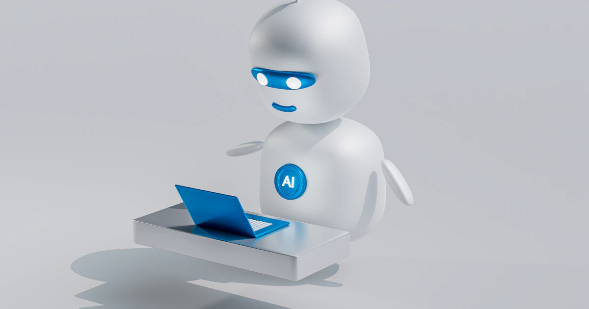 free ChatGPT alternatives AI chatbot robot with laptop