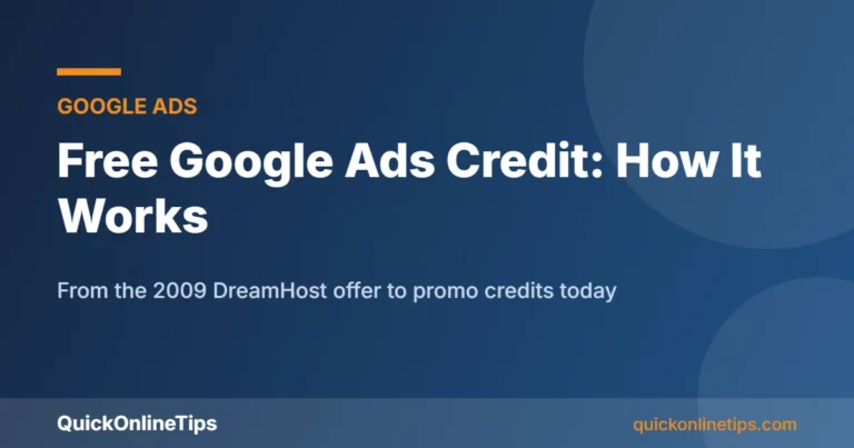 Free Google Ads credit promotional offer