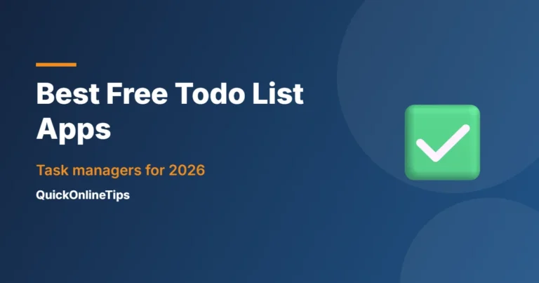 Best free todo list apps and task managers