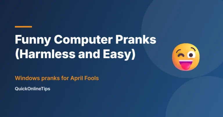 Funny computer pranks