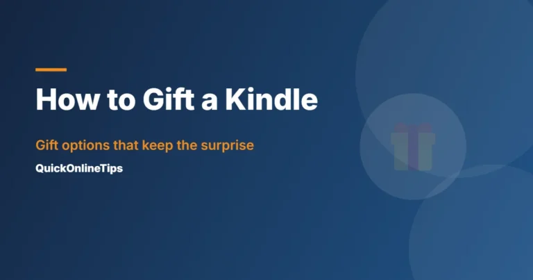 How to gift a Kindle