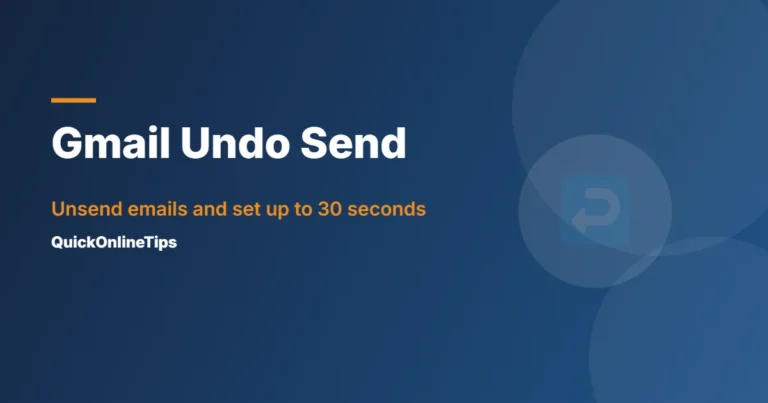Gmail Undo Send