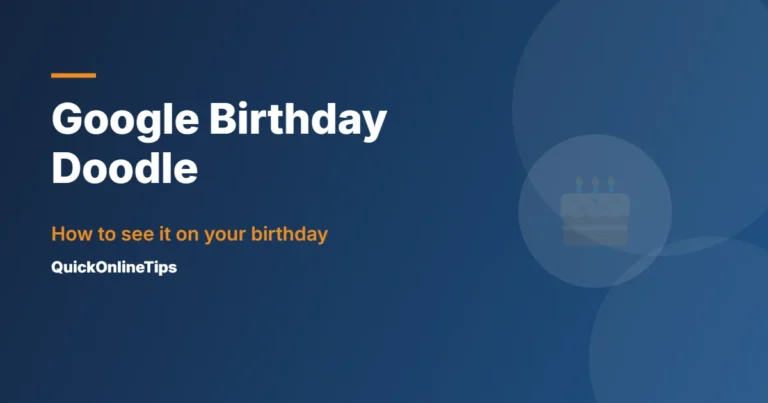 Google birthday doodle