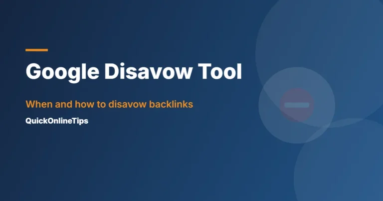 Google disavow tool