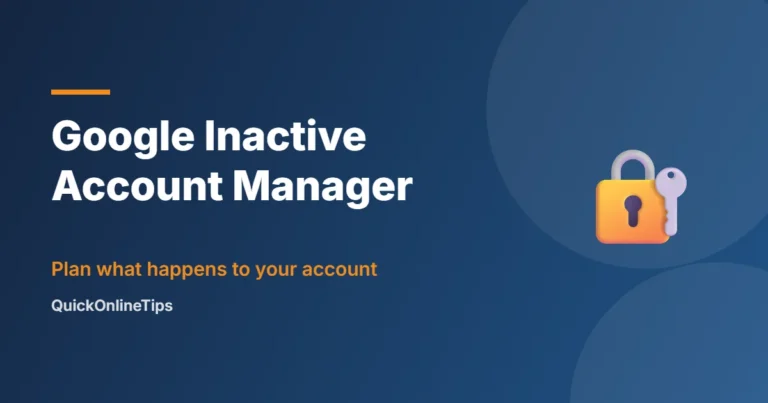 Google Inactive Account Manager setup
