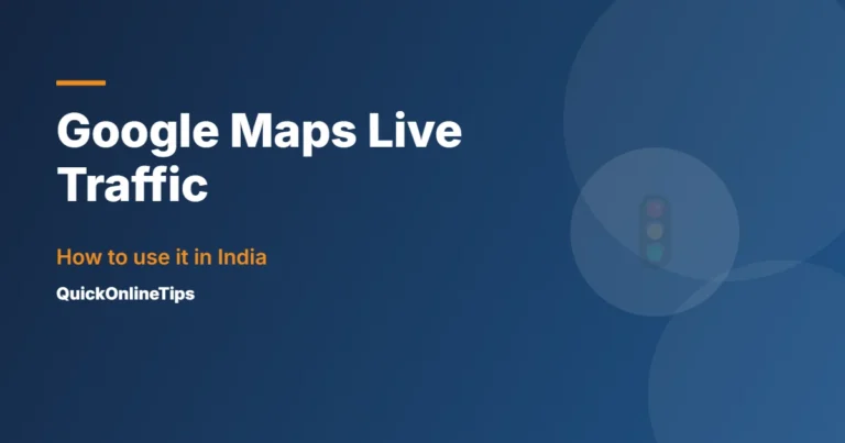 Google Maps live traffic in India