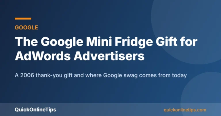Google mini fridge AdWords gift card