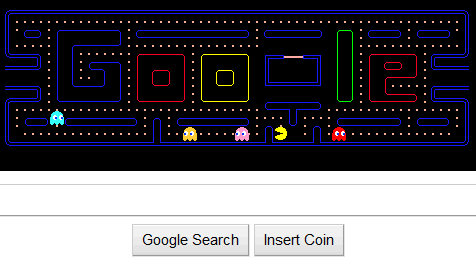 Popular Google Doodle Games/ How to Play Google Doodle Games PAC-MAN (2010)  Play at Home 