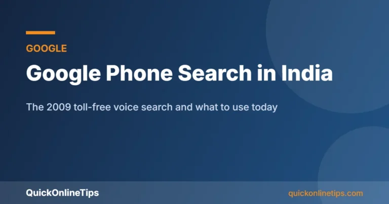 Google Phone Search India guide card
