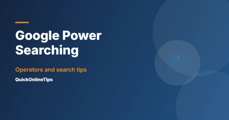 Google power searching tips