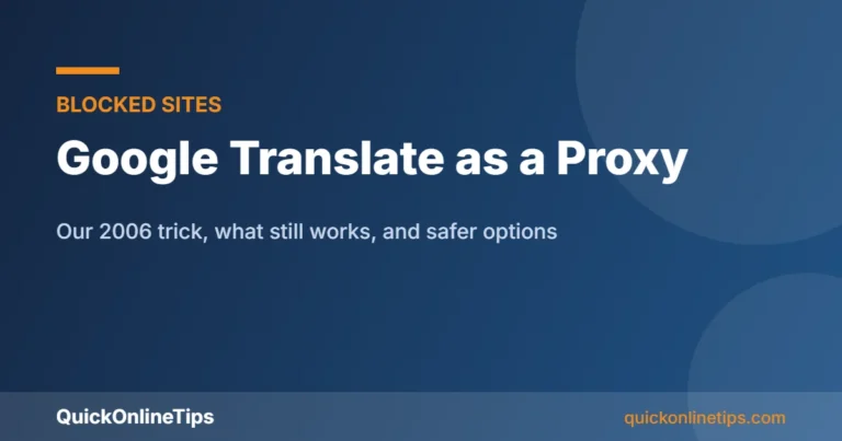 Google Translate proxy guide card