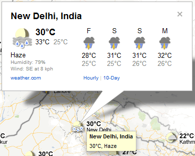 google city weather