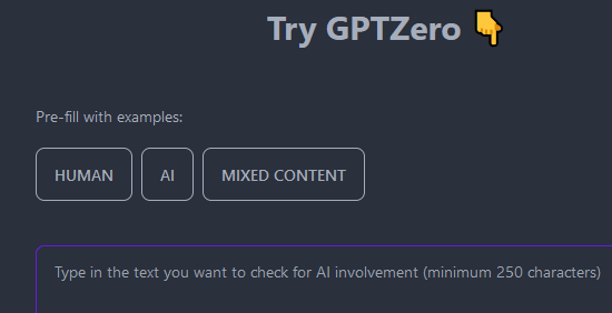 gpt zero ai detector