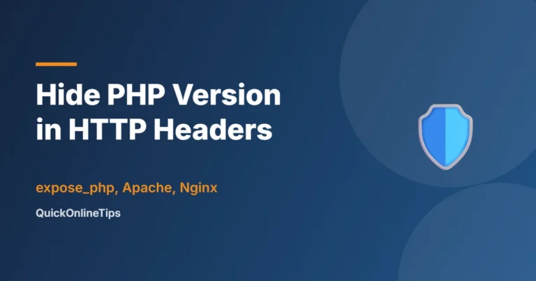 Hide PHP version in site headers