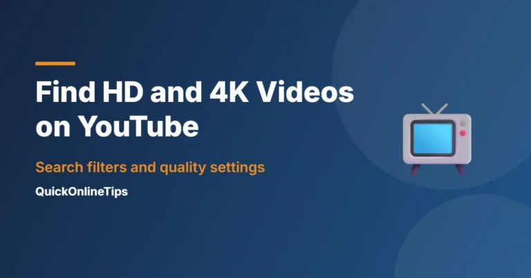 Find high definition videos on YouTube