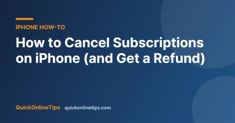 How to Cancel Subscriptions on iPhone (and Get a Refund)