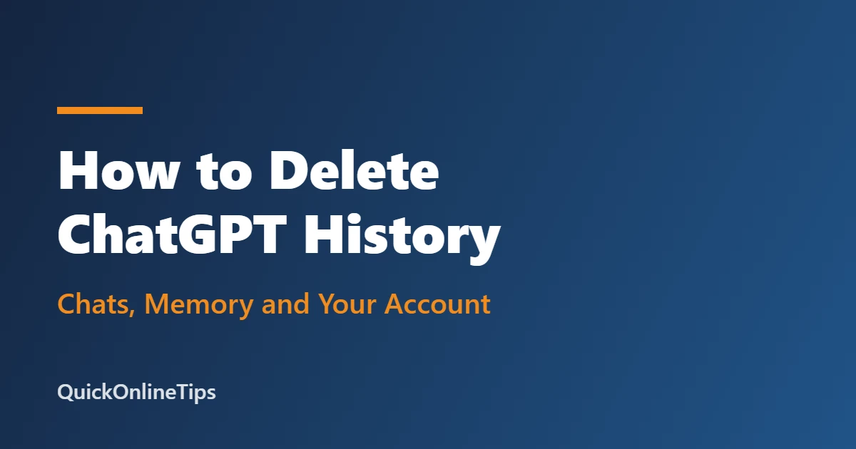 How to delete ChatGPT history: chats, memory and your account